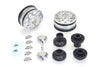 CD0649 KG1 Forged KD006 Blitz Dually Wheel SILVER (30mm width, F or R, 2 wheels, 2/F hubs, 2/R hubs, decals) - Cen Racing USA
