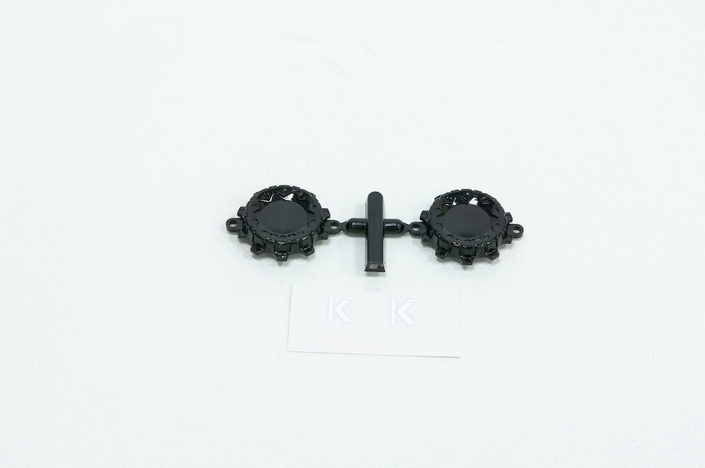 CD0633 Black Wheel Cap (w/decal, for KG1 Forged KD014 TRIDENT–D) 2 pcs - Cen Racing USA