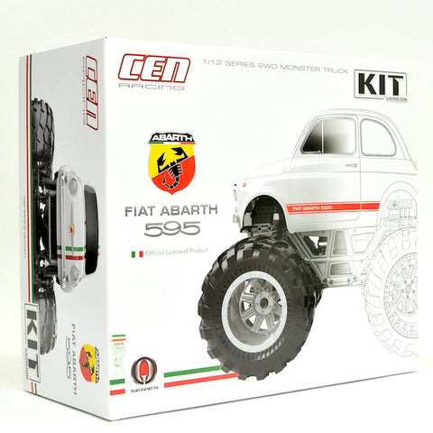 8911 Fiat ABARTH 595 KIT w/clear body -QS2 - Cen Racing USA
