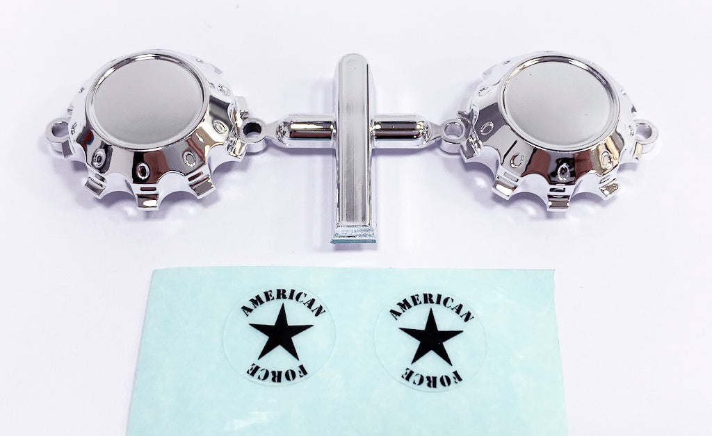 CD0632 American Force H01 CONTRA Wheel Cap (Chrome, w/ decal) - Cen Racing USA