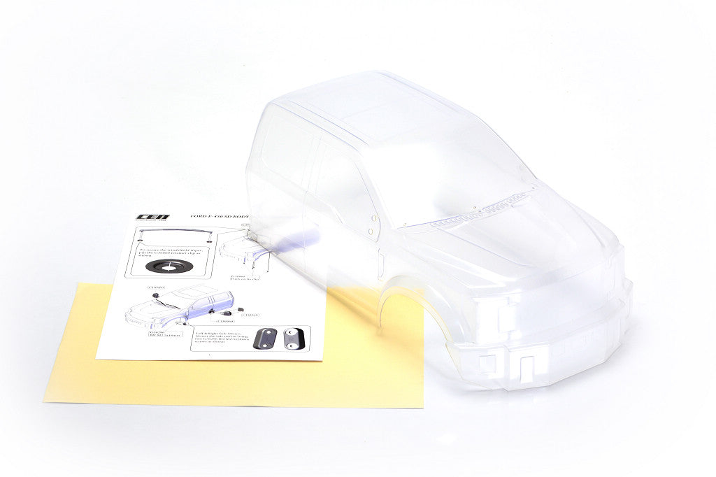 CD0930 F450 SD FORD F-450 SD Front Clear Body (front only) DL-Series - Cen Racing USA