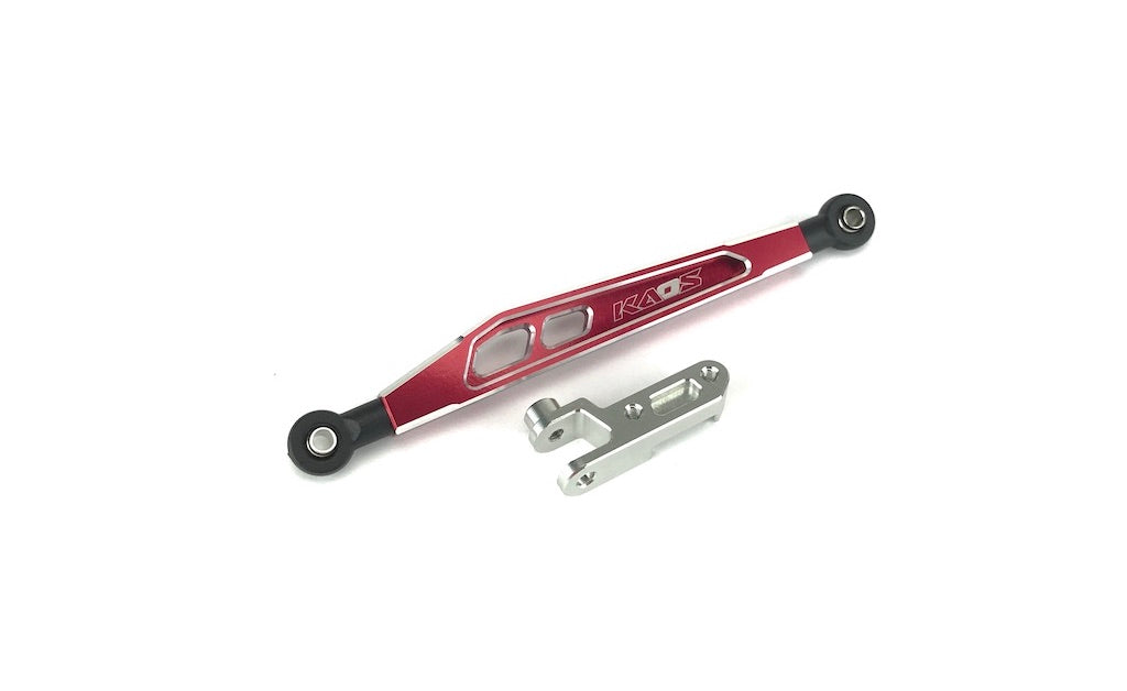 CKD0378 KAOS Front 4th Link Suspension Link Set (Upper left, 69mm, CNC Aluminum. Link Mount, Red Anodized) F450 DL-Series - Cen Racing USA