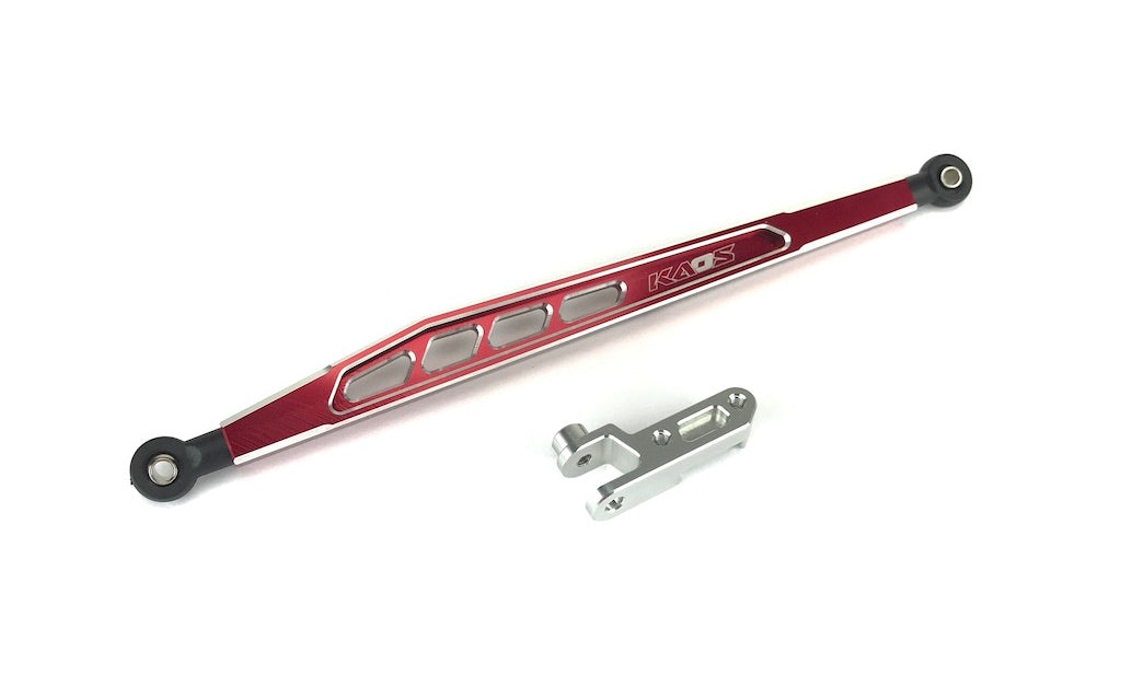 CKD0379 KAOS Rear 4th Link Suspension Link Set (Upper right, 117mm, CNC Aluminum. Link Mount, Red Anodized) F450 DL-Series - Cen Racing USA