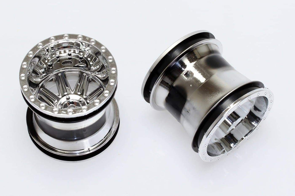 CQ0603 Monster Truck Wheel (Chrome) 2.2 x 2.4" - Cen Racing USA