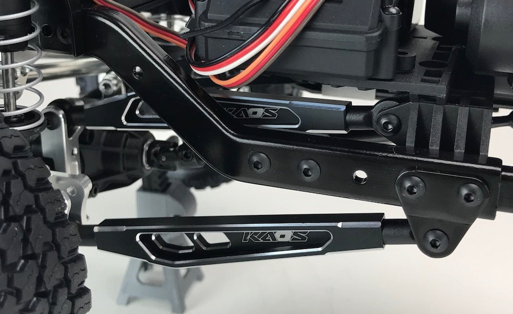 CKD0376 KAOS Front 4th Link Suspension Link Set (Upper left, 69mm, CNC Aluminum. Link Mount, Black Anodized) F450 DL-Series - Cen Racing USA