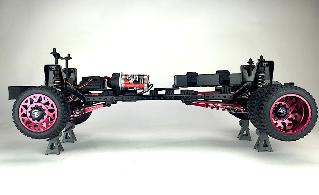 CKD0379 KAOS Rear 4th Link Suspension Link Set (Upper right, 117mm, CNC Aluminum. Link Mount, Red Anodized) F450 DL-Series - Cen Racing USA