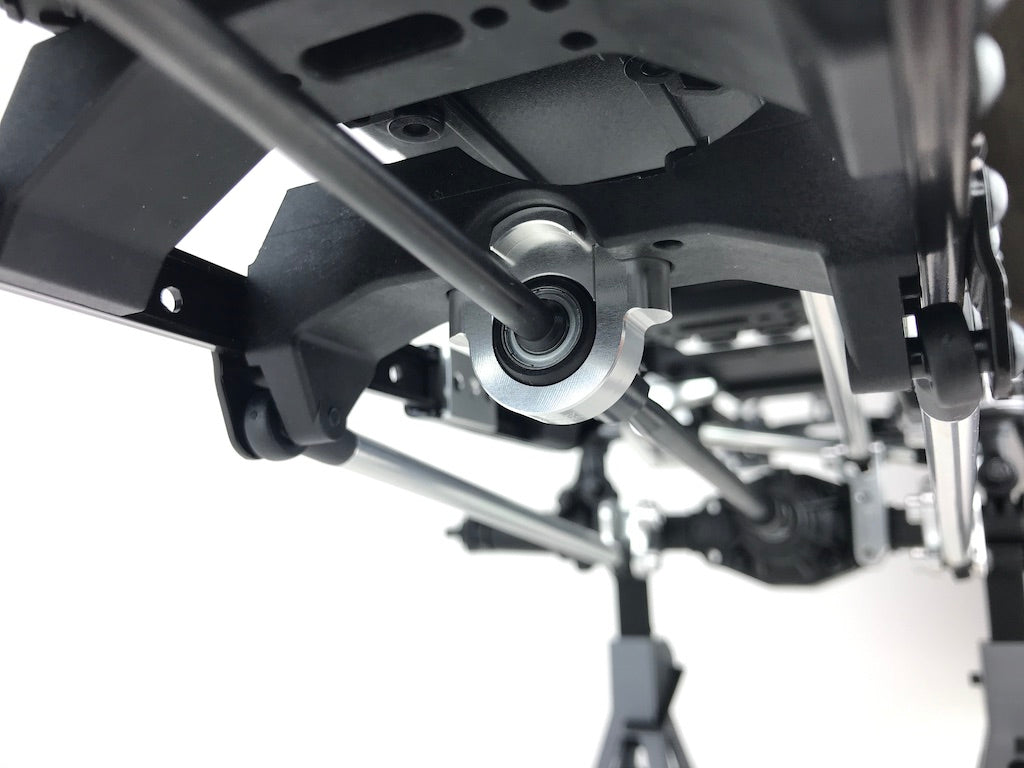 CKD0203 KAOS CNC Aluminum Steady Bearing Holder  (silver anodized) DL-Series - Cen Racing USA