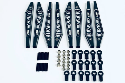 CKD0380 KAOS aluminum Suspension Linkage Set ( for F250 Lifted chassis, black anodized, cnc aluminum, 8pcs.) - Cen Racing USA