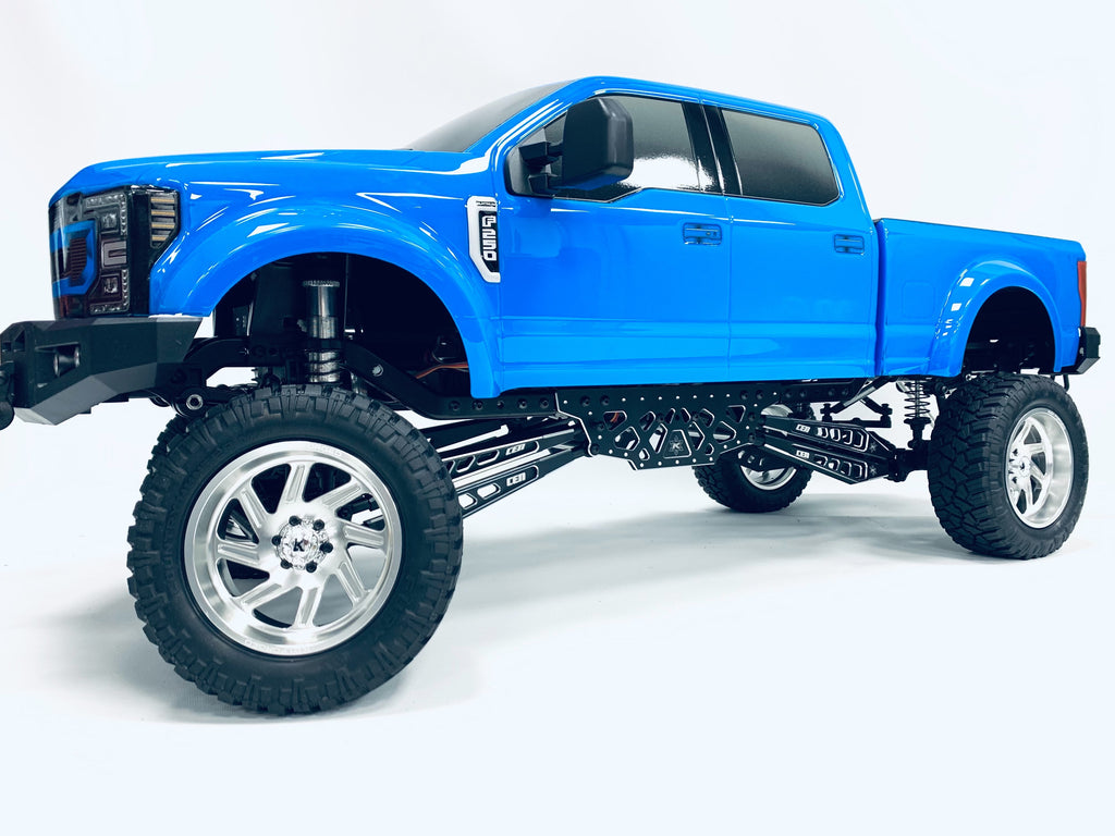 CKD0380 KAOS aluminum Suspension Linkage Set ( for F250 Lifted chassis, black anodized, cnc aluminum, 8pcs.) - Cen Racing USA