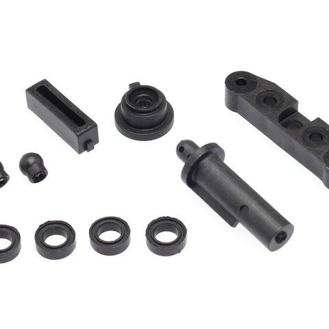 C16301 Rear Lower Arm Mount & Pivot Ball 1/16 scale Puma(25 spline adapter, st bushing, battery plate post,)