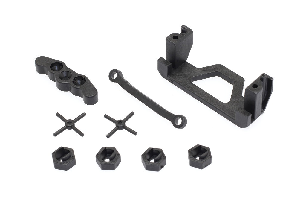 C16405 Wheel Hex & Servo Mount (cross pin, rear lower mount, st linkage) - Cen Racing USA