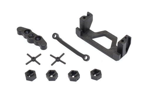 C16405 Wheel Hex & Servo Mount (cross pin, rear lower mount, st linkage) - Cen Racing USA