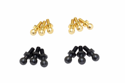 C16760 Pivot Ball 4.3mm (M2,M2.5, 6pcs each. 1/16 Scale original Parts) - Cen Racing USA