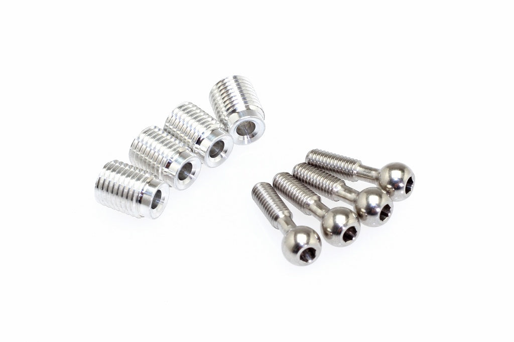 C16762 Pivot Ball 5mm & Adjuster (4pcs each. 1/16 Scale original Parts) - Cen Racing USA