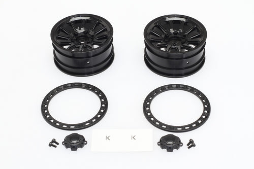 CD0680 KG1-K105B Andrenaline Wheels (Black, w/screws, pair Ford Ranger DL-Series)