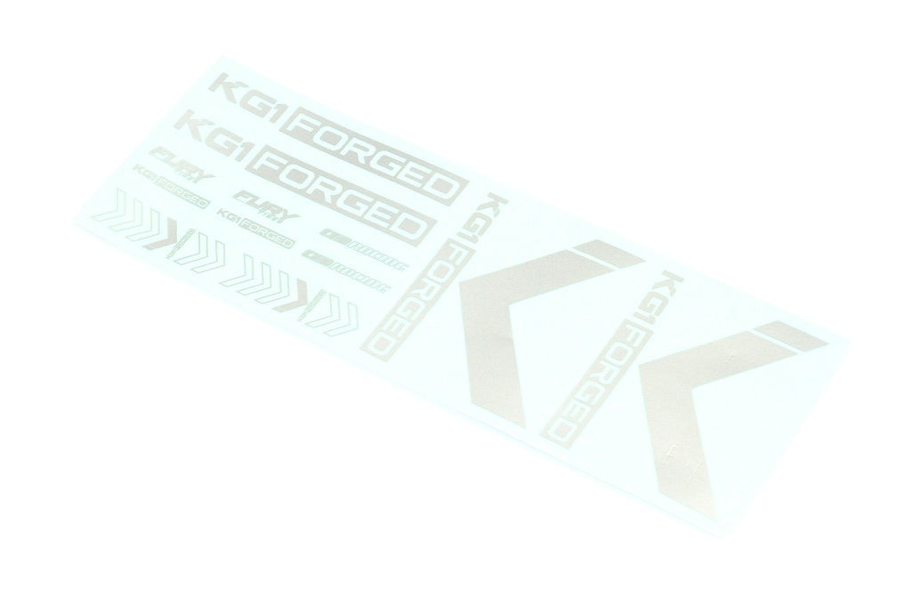 CD0973 KG1 Forged Decal V2. (silver) - Cen Racing USA