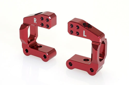 CKM0302 KAOS Puma Rally 1 Steering Hub Carriers (L/R, CNC Aluminium Red) - Cen Racing USA