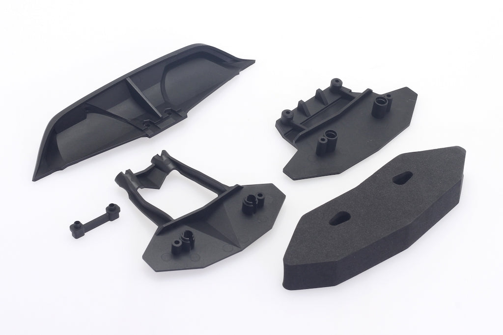 CM0401 Front Bumper & Rear Diffuser (foam, body post extension) M-Sport ...