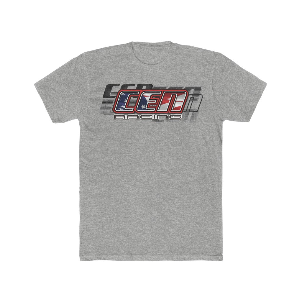 "CEN Racing USA Flag 2020" Men's Cotton T-Shirt High Quality - Cen Racing USA