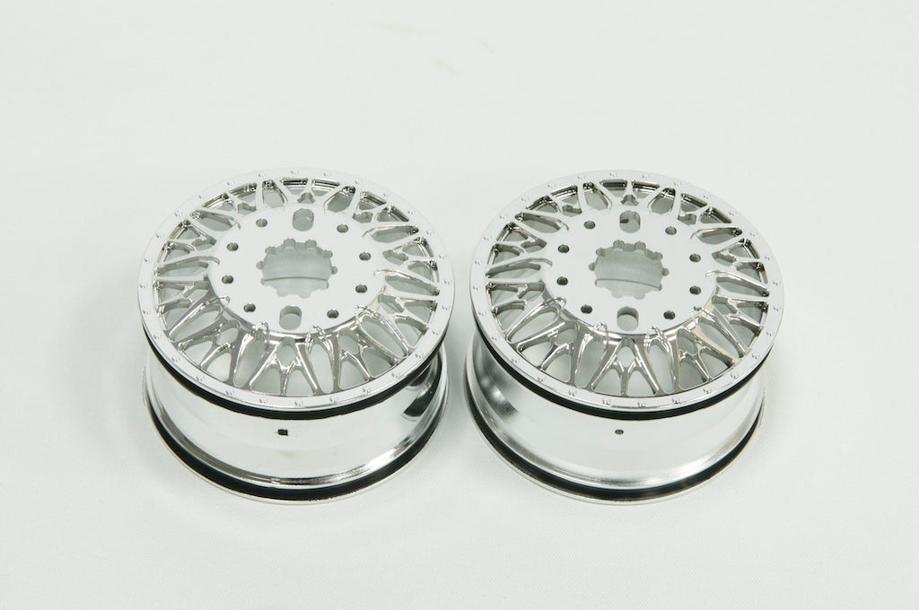 CD0641 KG1 Forged KD014 TRIDENT–D Wheels (FRONT, 35mm width, CHROME) 2 pcs - Cen Racing USA