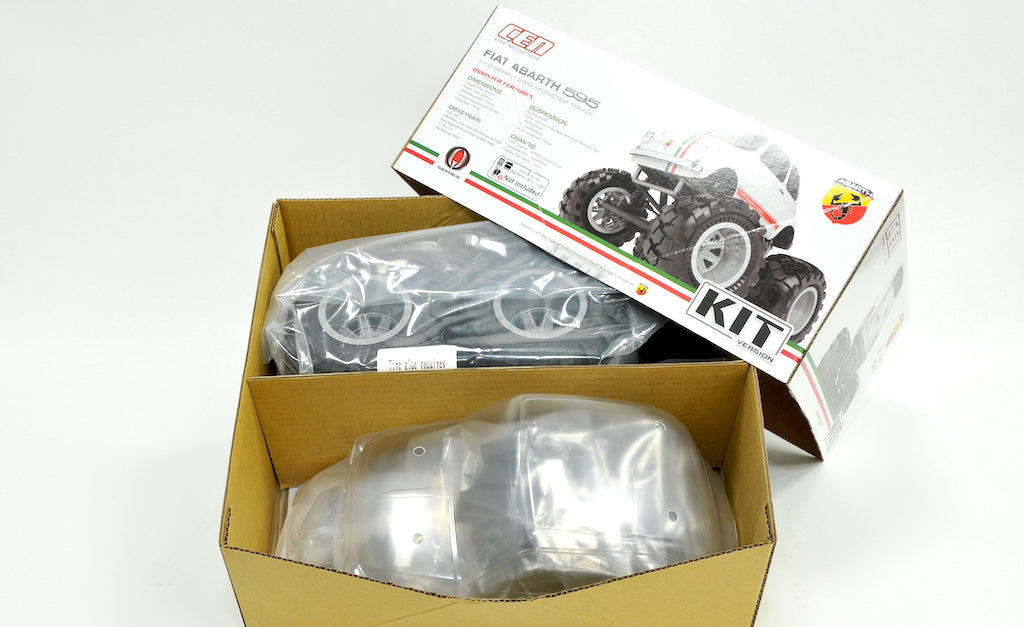 8911 Fiat ABARTH 595 KIT w/clear body -QS2 - Cen Racing USA