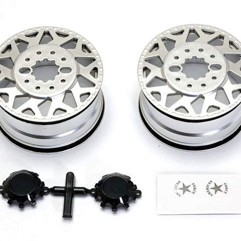 CD0602 F450 SD American Force H01 CONTRA Wheel (Silver, w/ blk cap) DL-Series - Cen Racing USA