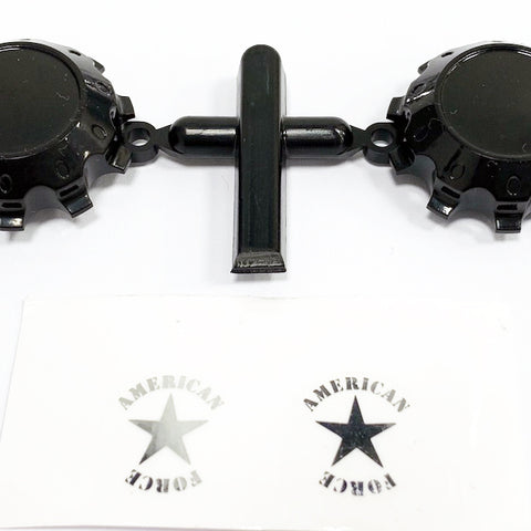 CD0630 American Force H01 CONTRA Wheel Cap (Black, w/ decal) - Cen Racing USA