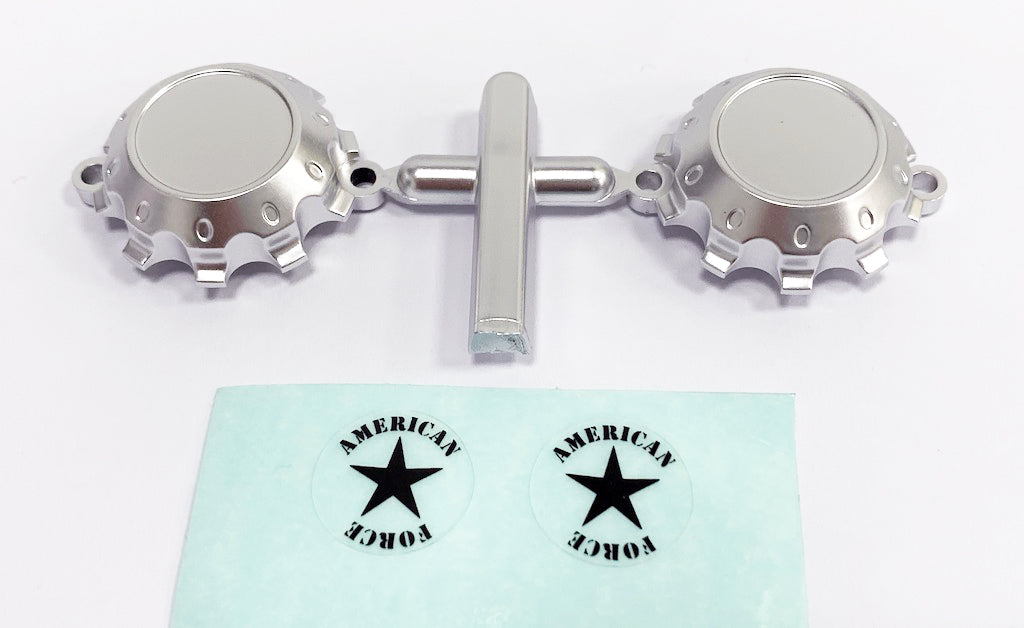 CD0631 American Force H01 CONTRA Wheel Cap (Silver, w/ decal) - Cen Racing USA