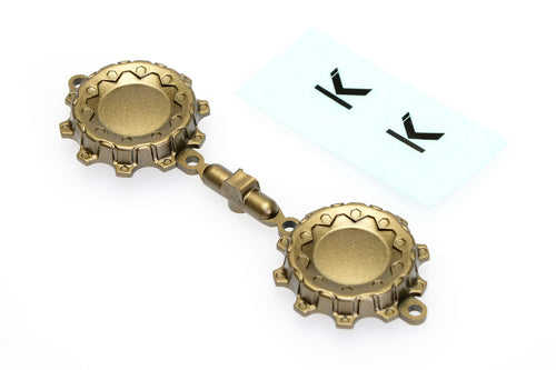 CD0637 Bronze Wheel Cap (w/decal, for KG1 Trident wheel) 2pcs - Cen Racing USA