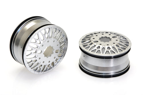 CD0645 KG1 KD014 TRIDENT–D FRONT Wheel (SILVER, 40mm width) 2pcs - Cen Racing USA