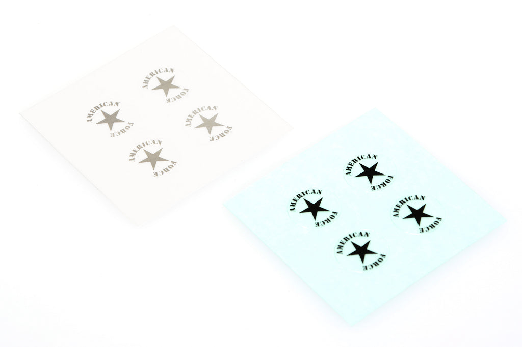 CD0750 Wheel Cap Decal ( for American Force wheel cap, chrome/black 4pcs each) - Cen Racing USA