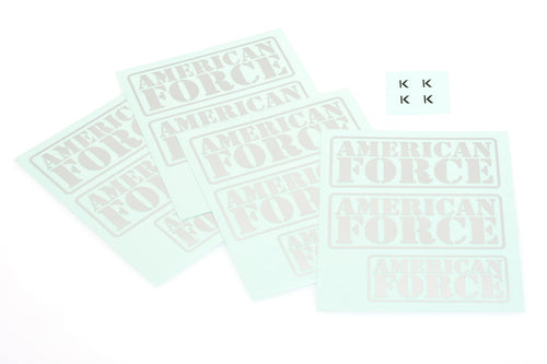 CD0760 Wheel Cap Decal (for KG1 Forged wheel cap, chrome/black 4pcs each) - Cen Racing USA