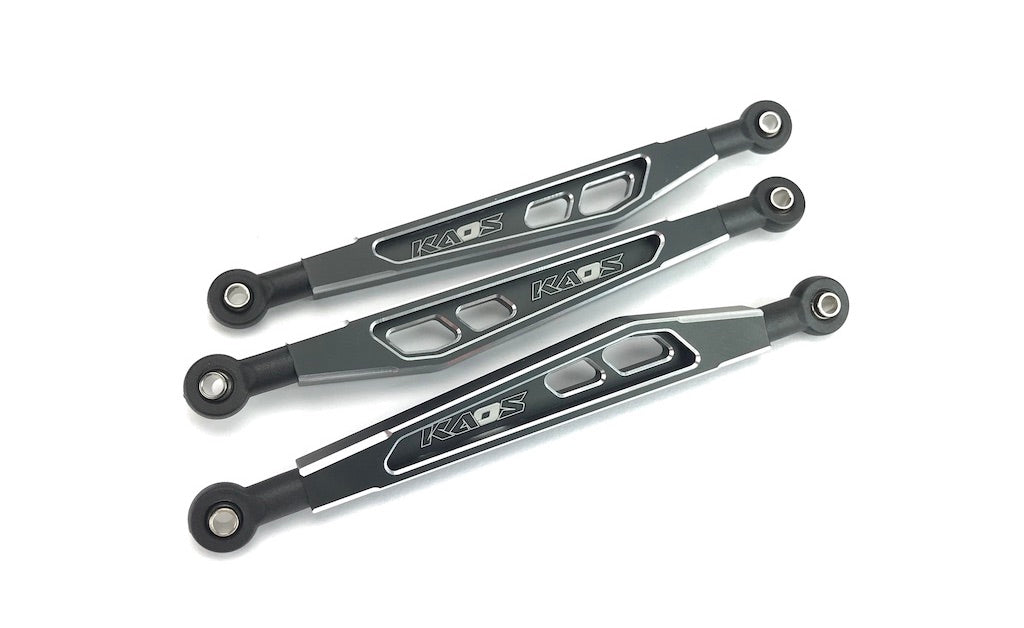 CKD0373 KAOS Front Upper & Lower Suspension Links (69mm, CNC Aluminum, Black anodized) 3 pcs F450 DL-Series - Cen Racing USA