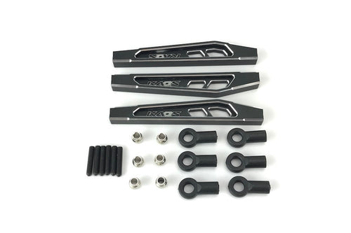 CKD0373 KAOS Front Upper & Lower Suspension Links (69mm, CNC Aluminum, Black anodized) 3 pcs F450 DL-Series - Cen Racing USA