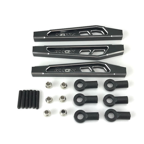CKD0373 KAOS Front Upper & Lower Suspension Links (69mm, CNC Aluminum, Black anodized) 3 pcs F450 DL-Series - Cen Racing USA