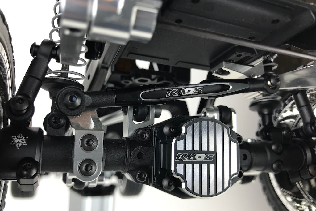 CKD0375 KAOS Panhard Bar & Sterring Tide Rod (57mm, CNC Aluminum, BLACK) DL-Series 3pcs - Cen Racing USA
