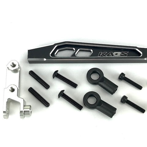 CKD0376 KAOS Front 4th Link Suspension Link Set (Upper left, 69mm, CNC Aluminum. Link Mount, Black Anodized) F450 DL-Series - Cen Racing USA