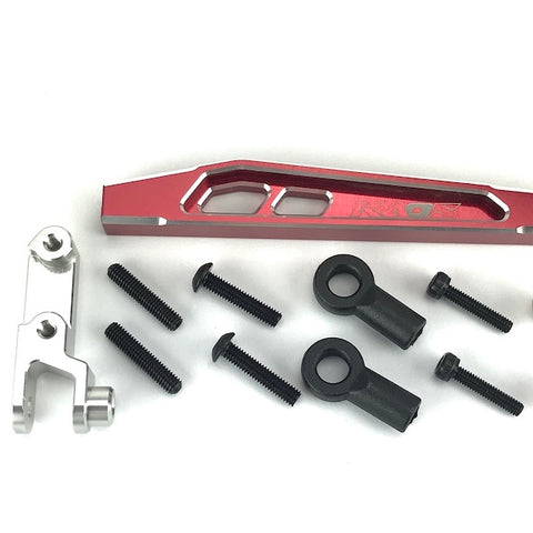 CKD0378 KAOS Front 4th Link Suspension Link Set (Upper left, 69mm, CNC Aluminum. Link Mount, Red Anodized) F450 DL-Series - Cen Racing USA
