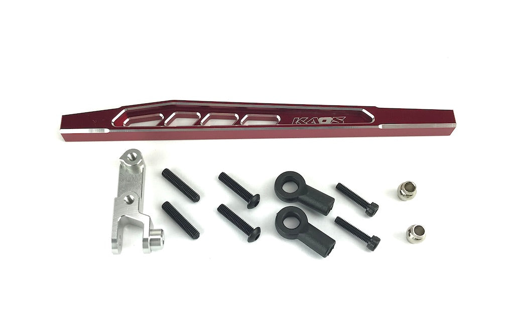 CKD0379 KAOS Rear 4th Link Suspension Link Set (Upper right, 117mm, CNC Aluminum. Link Mount, Red Anodized) F450 DL-Series - Cen Racing USA