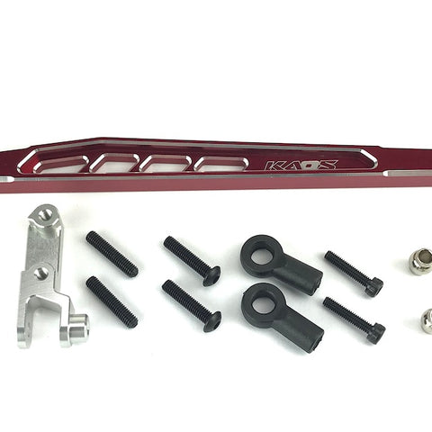 CKD0379 KAOS Rear 4th Link Suspension Link Set (Upper right, 117mm, CNC Aluminum. Link Mount, Red Anodized) F450 DL-Series - Cen Racing USA
