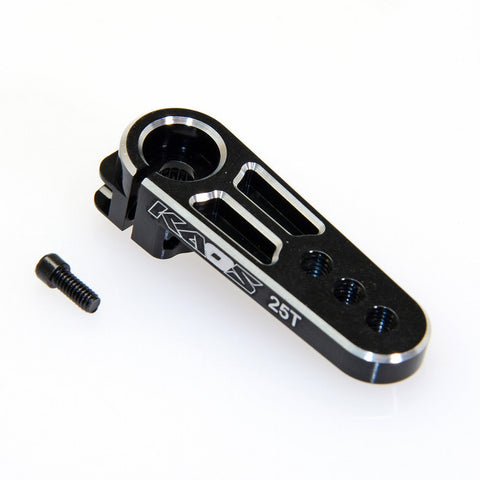 CKD0401 KAOS CNC Aluminum Servo Horn Saver (25T, black anodized) DL-Series - Cen Racing USA