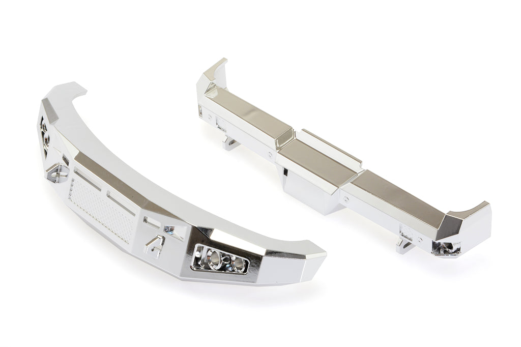 CKD0492 KAOS Silver Chrome Bumper Set (F/R for F250 or F450) - Cen Racing USA