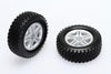 CKQ0601 Scale Tires Set w/5 spoke wheel (silver) Pair - Cen Racing USA
