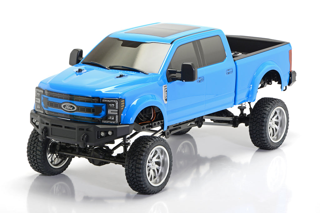 8992 Ford F-250 SD KG1 Edition Lifted Truck Daytona Blue - RTR - Cen Racing USA