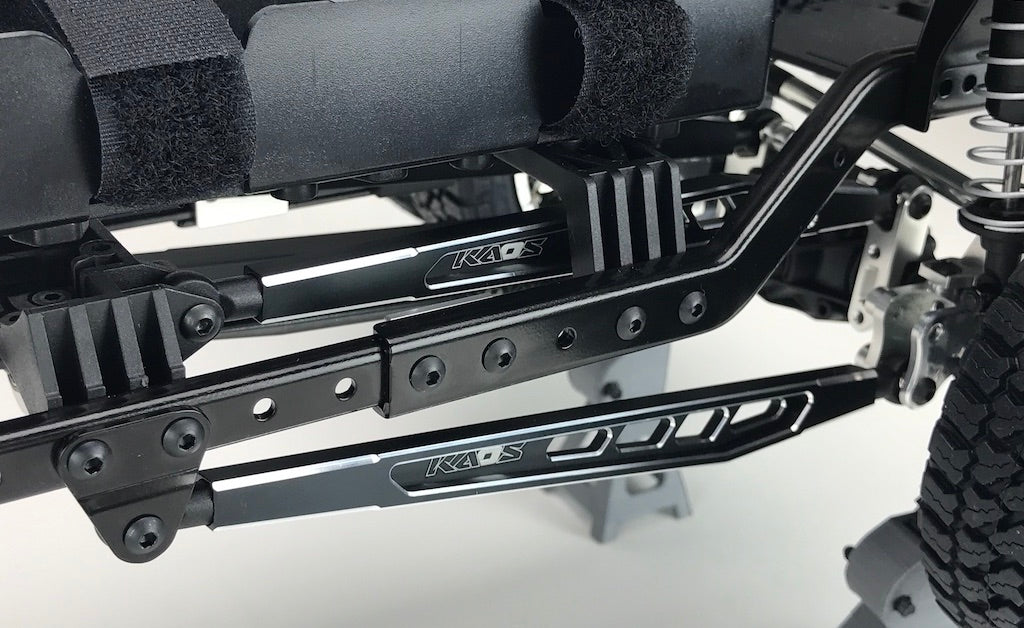CKD0374 KAOS CNC Rear Upper & Lower Suspension Links Set (117mm, CNC Aluminum, Black Anodized) 3 pcs F450 DL-Series - Cen Racing USA