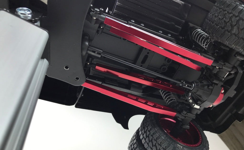 CKD0370 KAOS CNC Rear Upper & Lower Suspension Links Set (117mm, CNC Aluminum, Red Anodized) 3 pcs F450 DL-Series - Cen Racing USA