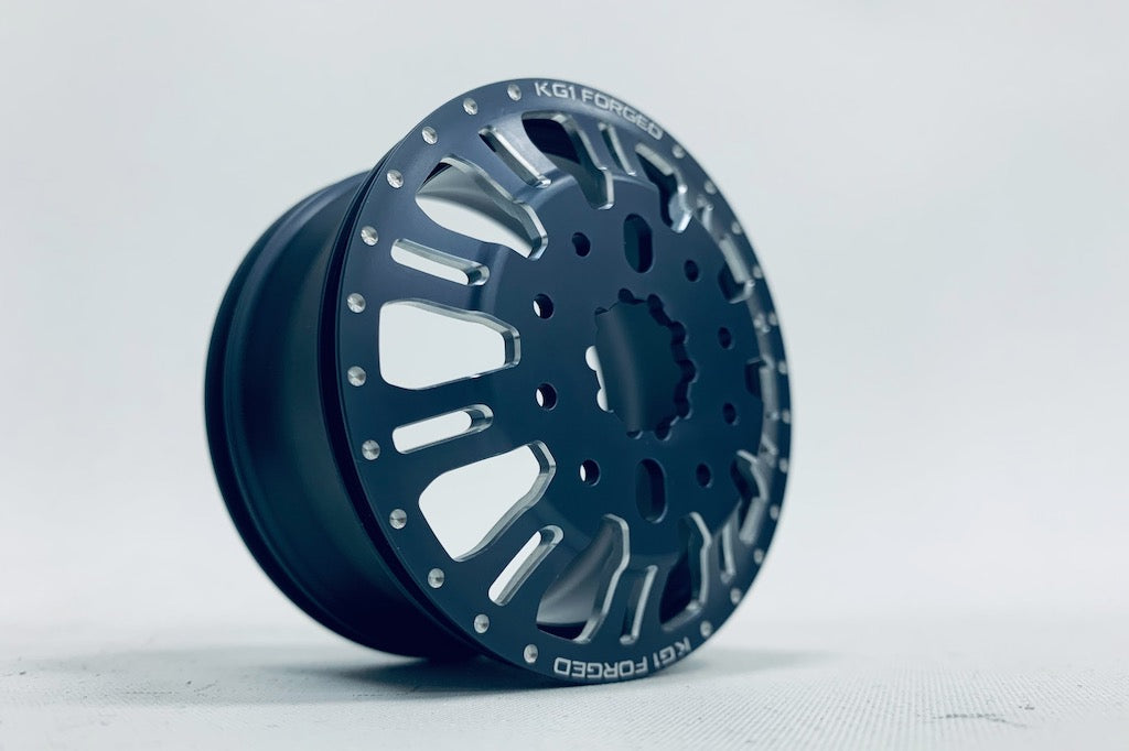 CKD0658 KG1 KD004 CNC Aluminum REAR Dually Wheel (GUNMETAL anodize, 2pcs, w/cap and decal, screws) - Cen Racing USA