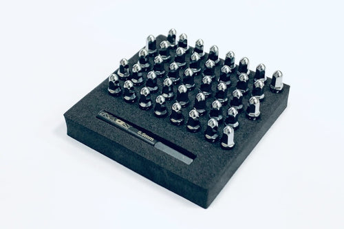 CKD0615 KAOS Bullet Wheel Lug (SILVER chrome, M2.5 studs, w/tool, 40pcs For American Force Wheels) - Cen Racing USA