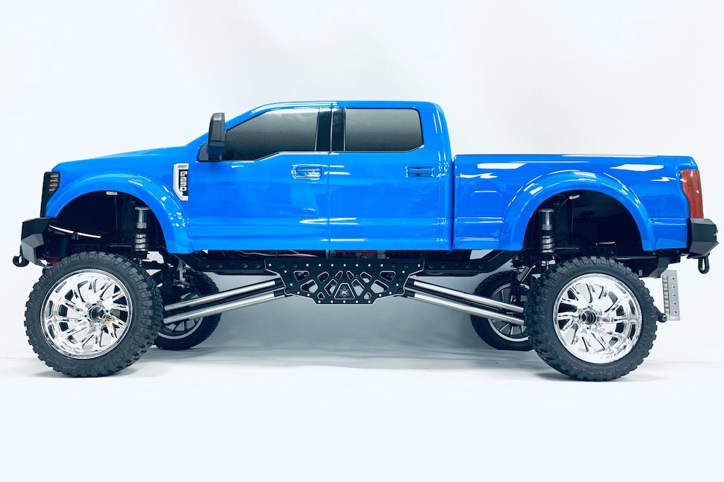 CKD0480 KAOS CNC Aluminum Chassis Plate (for F250 or F450 lifted chassis, black anodized, 2pcs) - Cen Racing USA