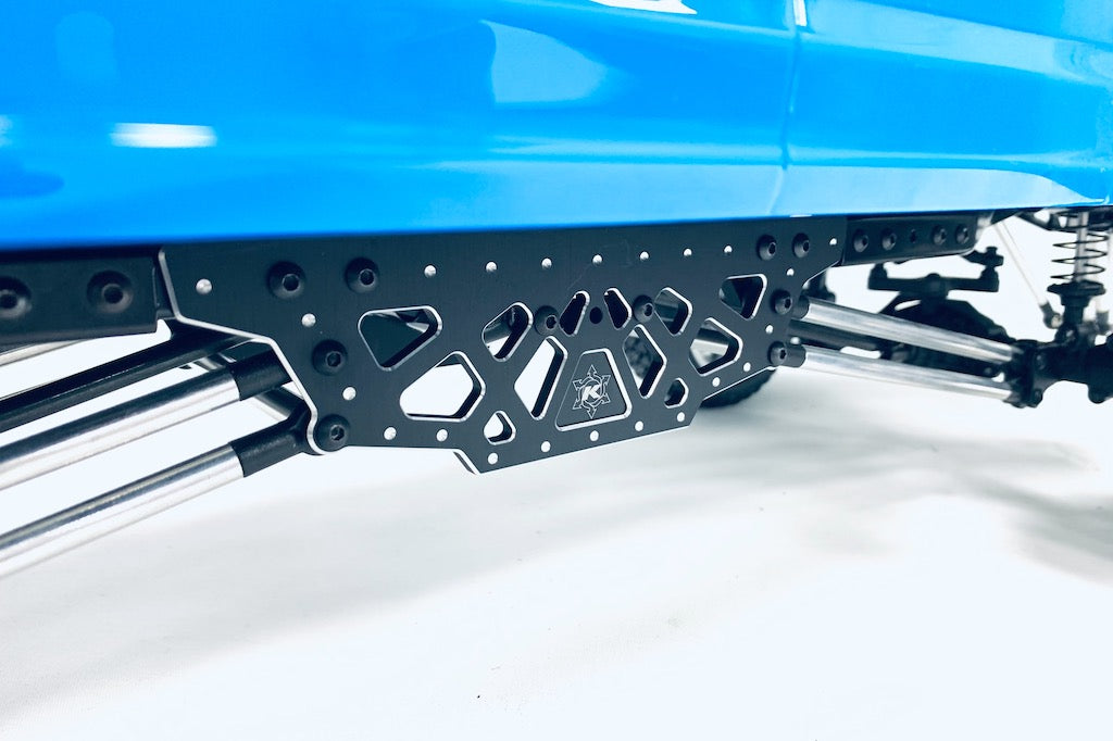 CKD0480 KAOS CNC Aluminum Chassis Plate (for F250 or F450 lifted chassis, black anodized, 2pcs) - Cen Racing USA